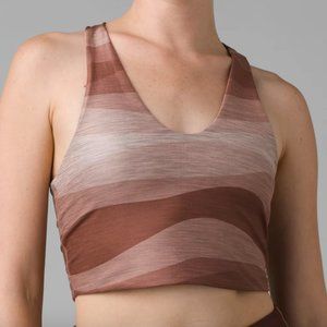 Prana Momento Crop Top - Cloud Blush - size S
